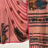 Kalpataru Ganesha Kalamkari Silk Saree - Pink and Violet