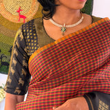 Ranya Paalum Pazhamum Kanchi Silk Saree - Black