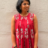 Scarlet Floral Sleeveless Dress