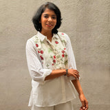 Rosette Cross-Stitch Shirt