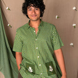 Flowerbed Topiary Patch Pocket Shirt - Greenhouse