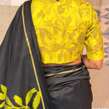 Heather Tendril Organza Cutwork Blouse - Citron