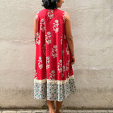 Scarlet Floral Sleeveless Dress