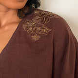 Elements Embroidered Kaftan - Sand