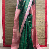 Charita Dual motif Kanchipuram Silk Saree - Green