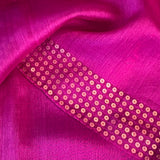 Sequinned matka silk saree