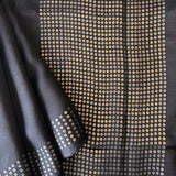Sequinned matka silk saree