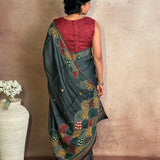 Tushara tussar saree