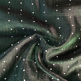 Sequinned kutch embroidered organza saree