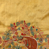 Tussar kantha embroidered blouse piece