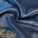 Tussar hand embroidered saree
