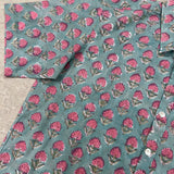 Blue Floral Men's Shirt