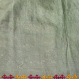 Tushara Zari Checks Tussar Saree - Mint