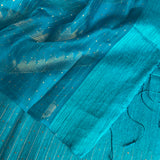 Sequinned matka organza saree