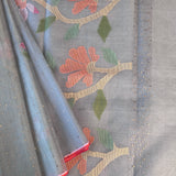 Organza jamdani saree