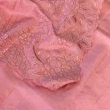Tussar pitai work saree