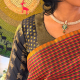 Jwala Silk Blouse - Black