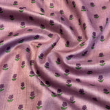 Maya Little Flowers Tussar Saree - Lavender