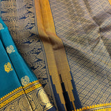 Kimaya swan and paisley silk saree