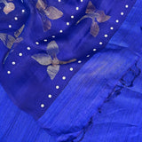 Sequinned floral matka organza saree