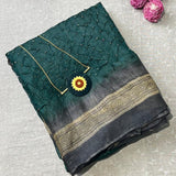 Tussar kota bandhani saree