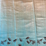 Ombre tussar handpainted saree