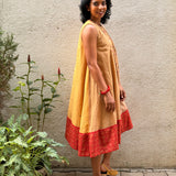 Kaleidoscope Montage Kanchi Cotton Dress - Sandalwood