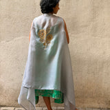 Jugal Hoops Asymmetric Silk Dress