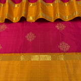 Mohana Kolam Korvai Kanchipuram Silk Saree - Fuchsia