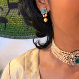 Green Stone Earrings