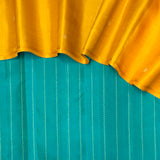 Ranya Chevron Kanchipuram Silk Saree - Teal