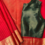 Red Sumangala Kanchipuram Silk Saree