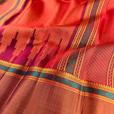 Kimaya plain rudraksh border silk saree