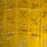 Sequinned floral matka organza saree