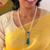 Pearl Double Line Necklace