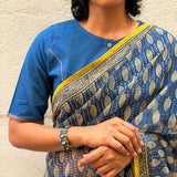 Mishrita Blue Printed Kota Saree