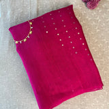 Handwoven matka silk saree