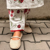 Rosette Embroidered Coord Set