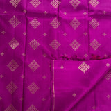 Ranya checked organza korvai kanchipuram silk saree