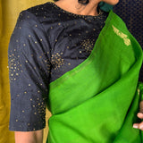 Sparkler Sequin Silk Blouse - Onyx
