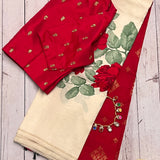 Mila buttercup korvai kanchipuram silk saree
