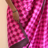 Mila mosaic printed kanchipuram silk saree