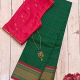 Micro dots kanchi cotton saree