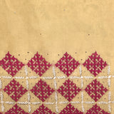 Tuhina Yellow Kutch Embroidery Organza Saree