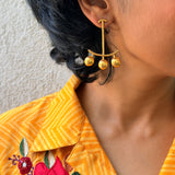 Silver Jasmine Drop Earrings