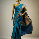 Kimaya swan and paisley silk saree