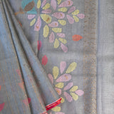 Sequinned handwoven organza saree