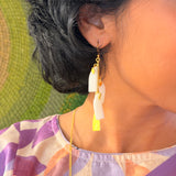 White Brass earring