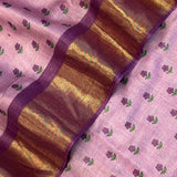 Maya Little Flowers Tussar Saree - Lavender