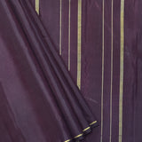 Lavanyam Plain Kanchi Silk Saree - Dark Chocolate